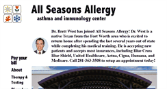 Desktop Screenshot of allseasonsallergy.com